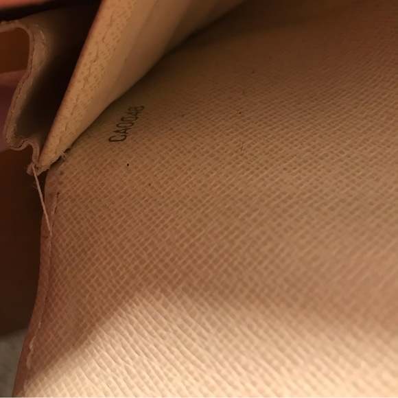 Louis Vuitton VTG Damier Azur White Sarah Long Wallet 04 - Picture 7 of 10